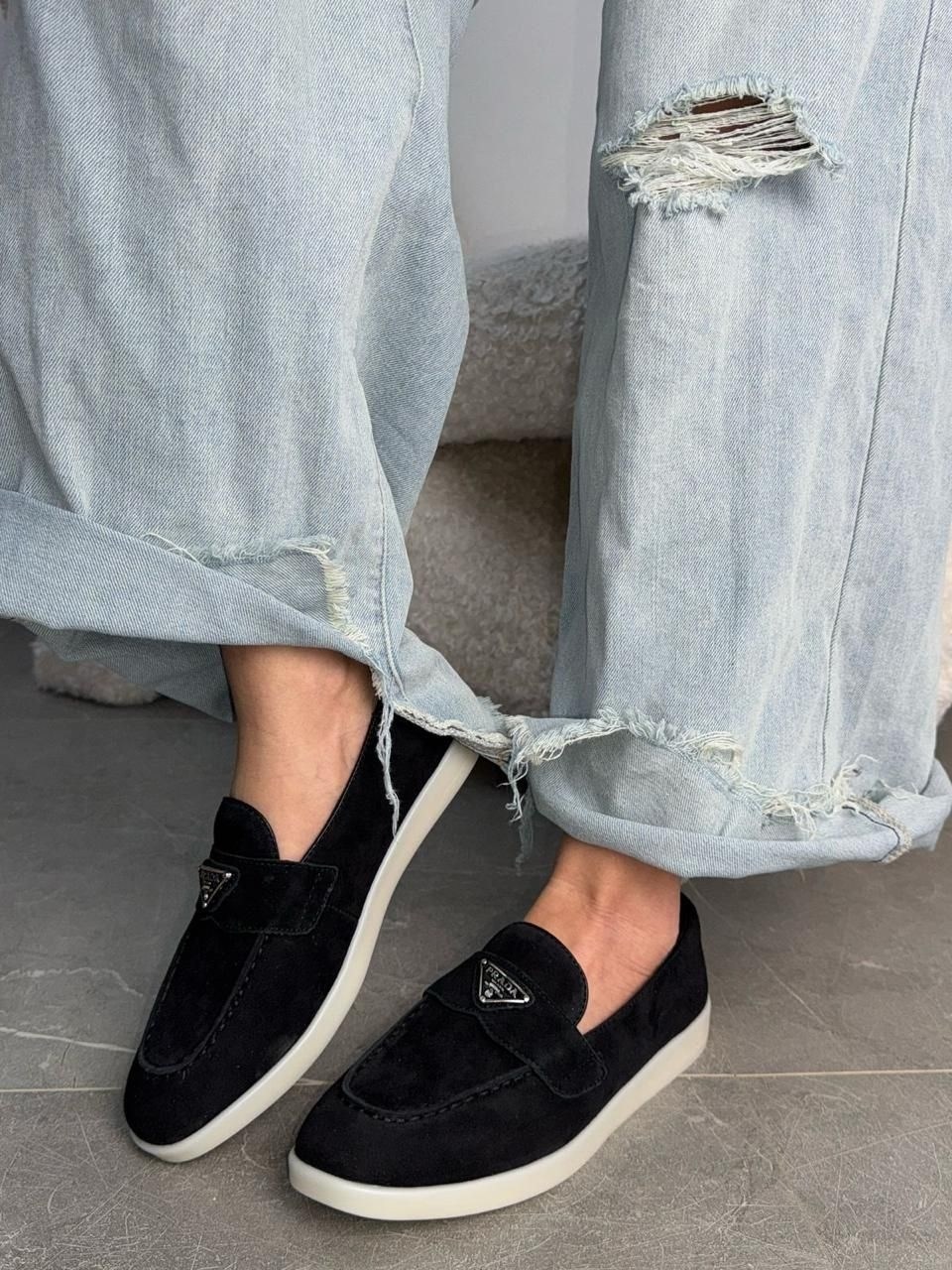 лоферы prada,мокасины prada,,лоферы прада,замшевые лоферы