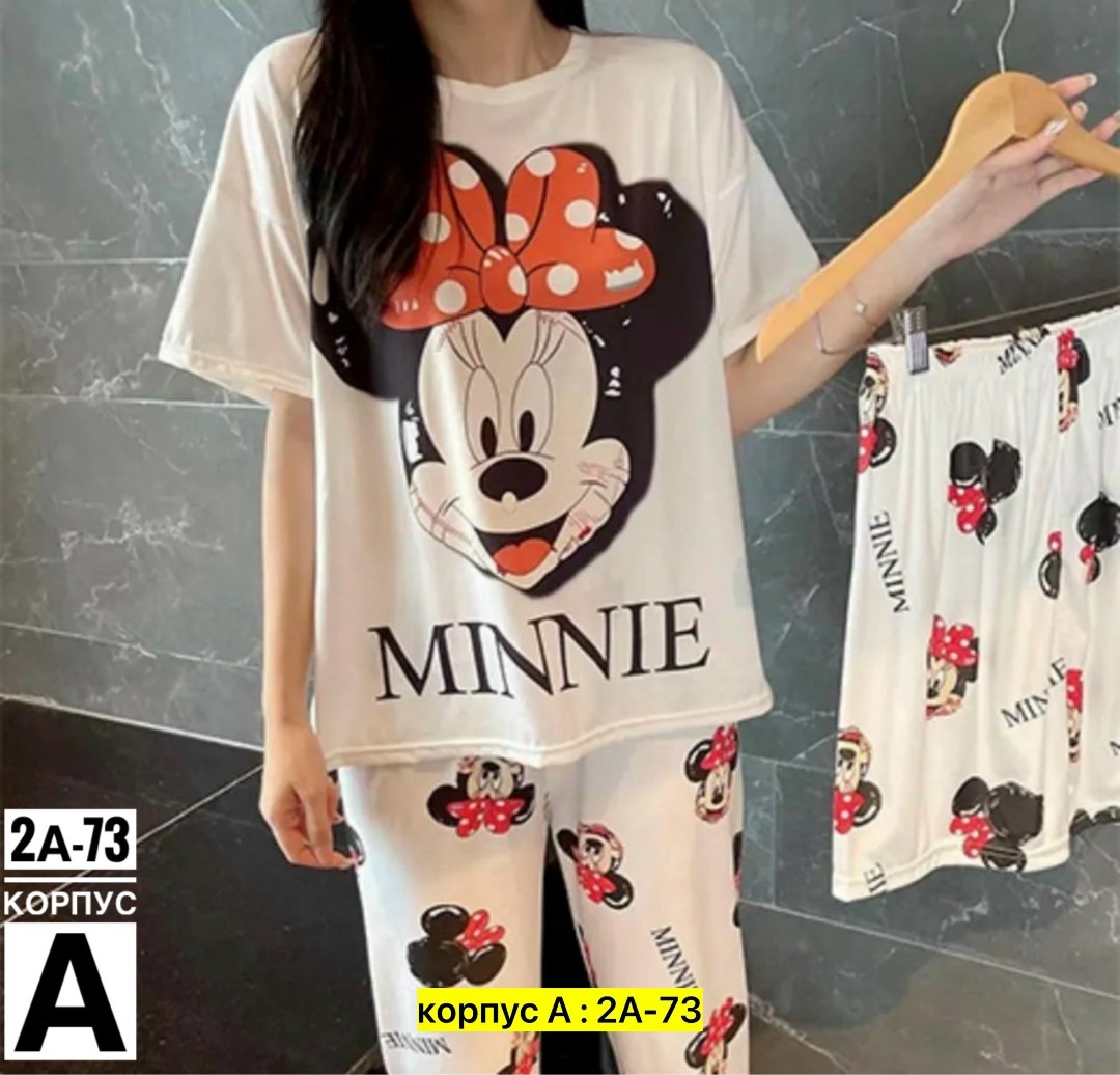 пижама комплект 3 в 1,комплект пижама,микки пижама тройка,пижама женская комплект,пижама микки маус