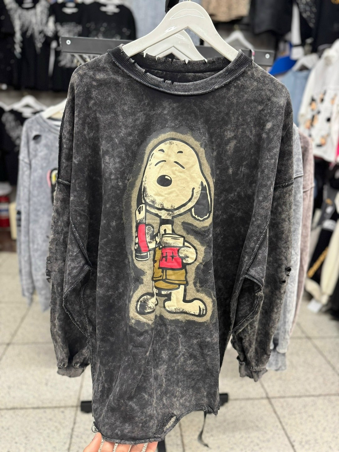 свитшот женская,свитшот оверсайз с принтом "микки маус",женская кофта,стиль оверсайз,лонгслив оверсайз с принтом варенка arttimes