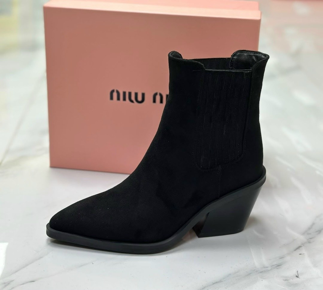 ,женские ботинки,женская ,ботинки miu miu,полусапоги