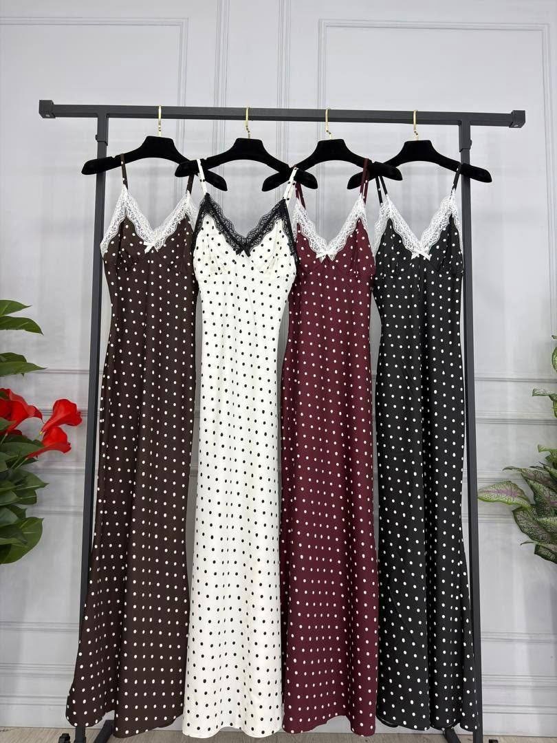женские длинные платья,платье в горошек,платье летнее,платье,длинное платье