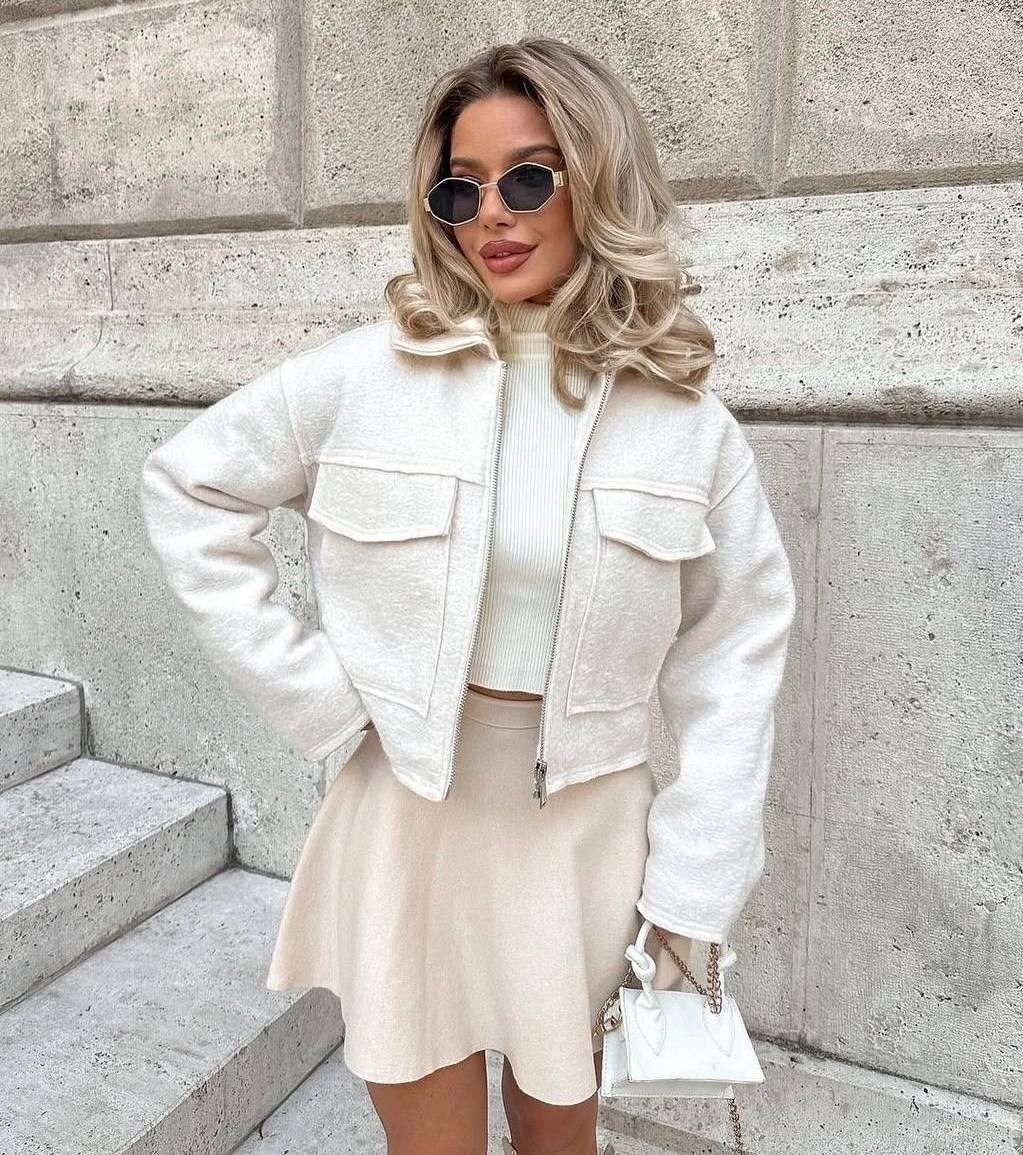 укороченная куртка из твида для женщин,модные стили,куртка бомбер,куртка полупальто на молнии демисезон xs-s,женская куртка