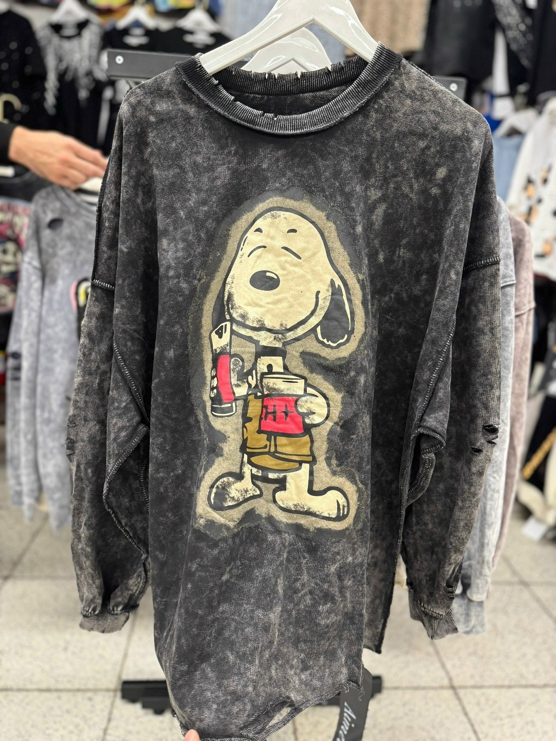 свитшот женская,свитшот оверсайз с принтом "микки маус",женская кофта,стиль оверсайз,лонгслив оверсайз с принтом варенка arttimes