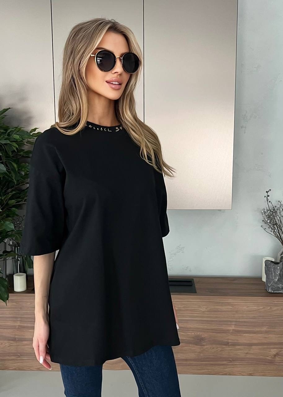 футболка женская оверсайз,женская футболка,футболки оверсайз,футболки модные,футболка со стразами