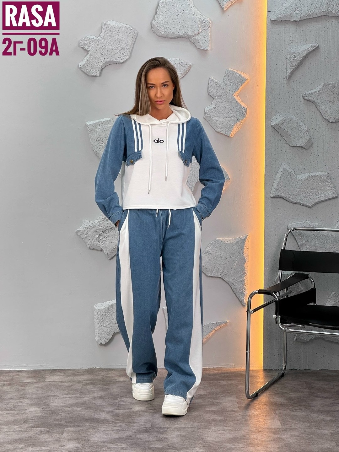 спортивный костюм джинсовый anika_feshion 390123483,костюм спортивный,костюм двойка в стиле спорт шик,женские спортивные костюмы,спорт шик костюмы женские