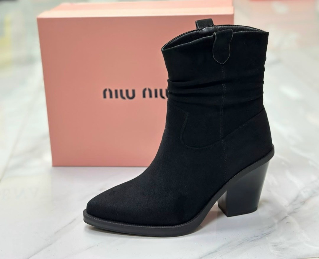 ,женские ботинки,женская ,ботинки miu miu,полусапоги