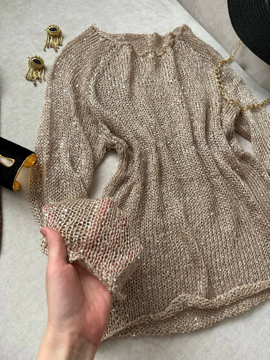 модный стиль,стильные наряды,модный наряд,свитер с блестками