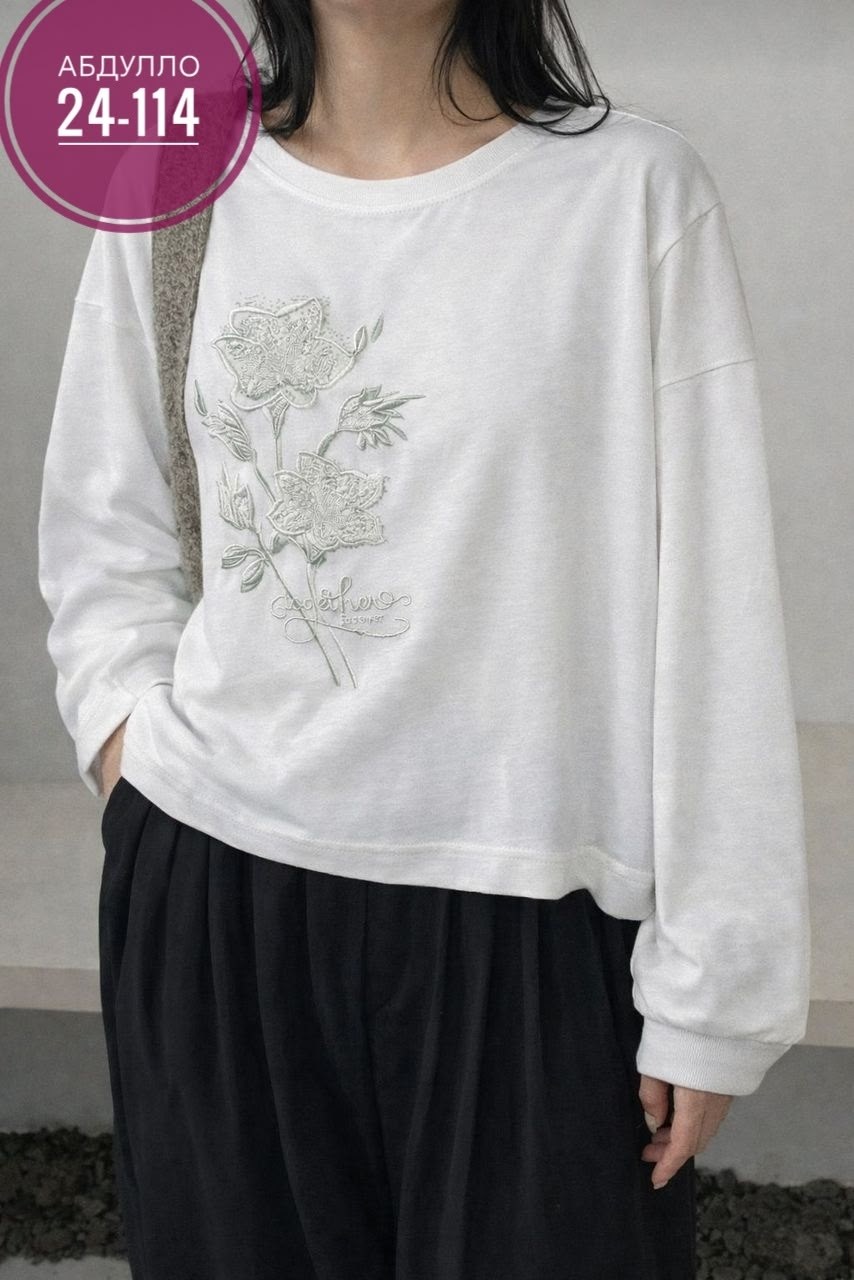 johnature женский винтажный пуловер с вышивкой,женский свитшот с вышивкой,блузка с вышивкой,свитшот с уникальной вышивкой,женские льняные футболки