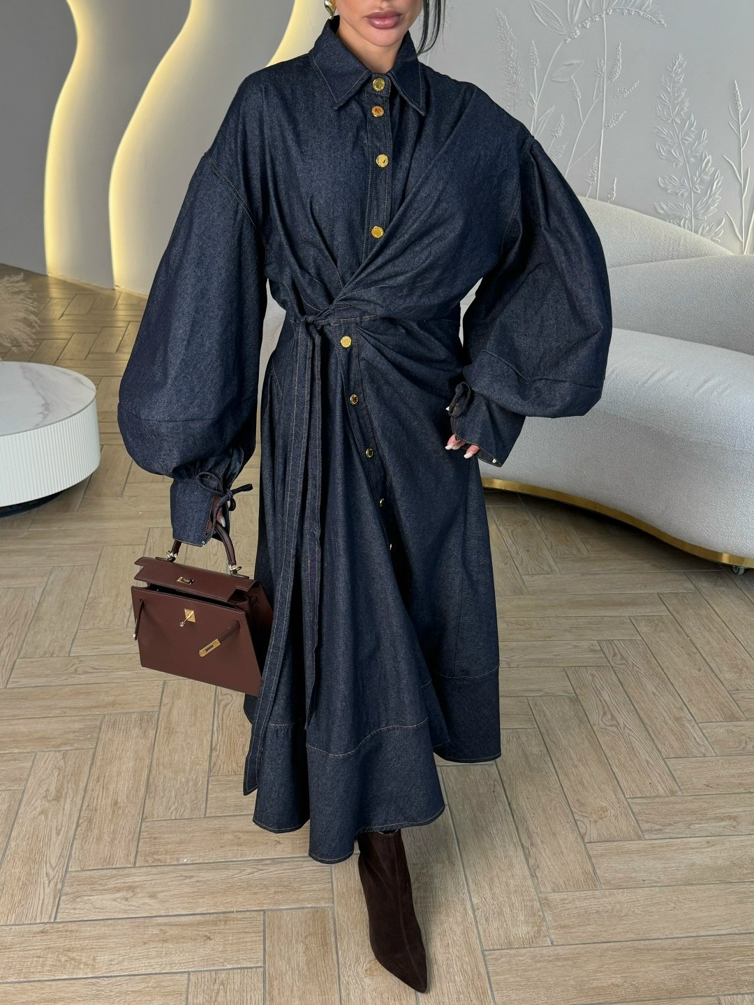 джинсовое платье,джинсовое платье-рубашка длины миди,джинсовое платье миди,джинсовое платье женское,джинсовое платье рубашка