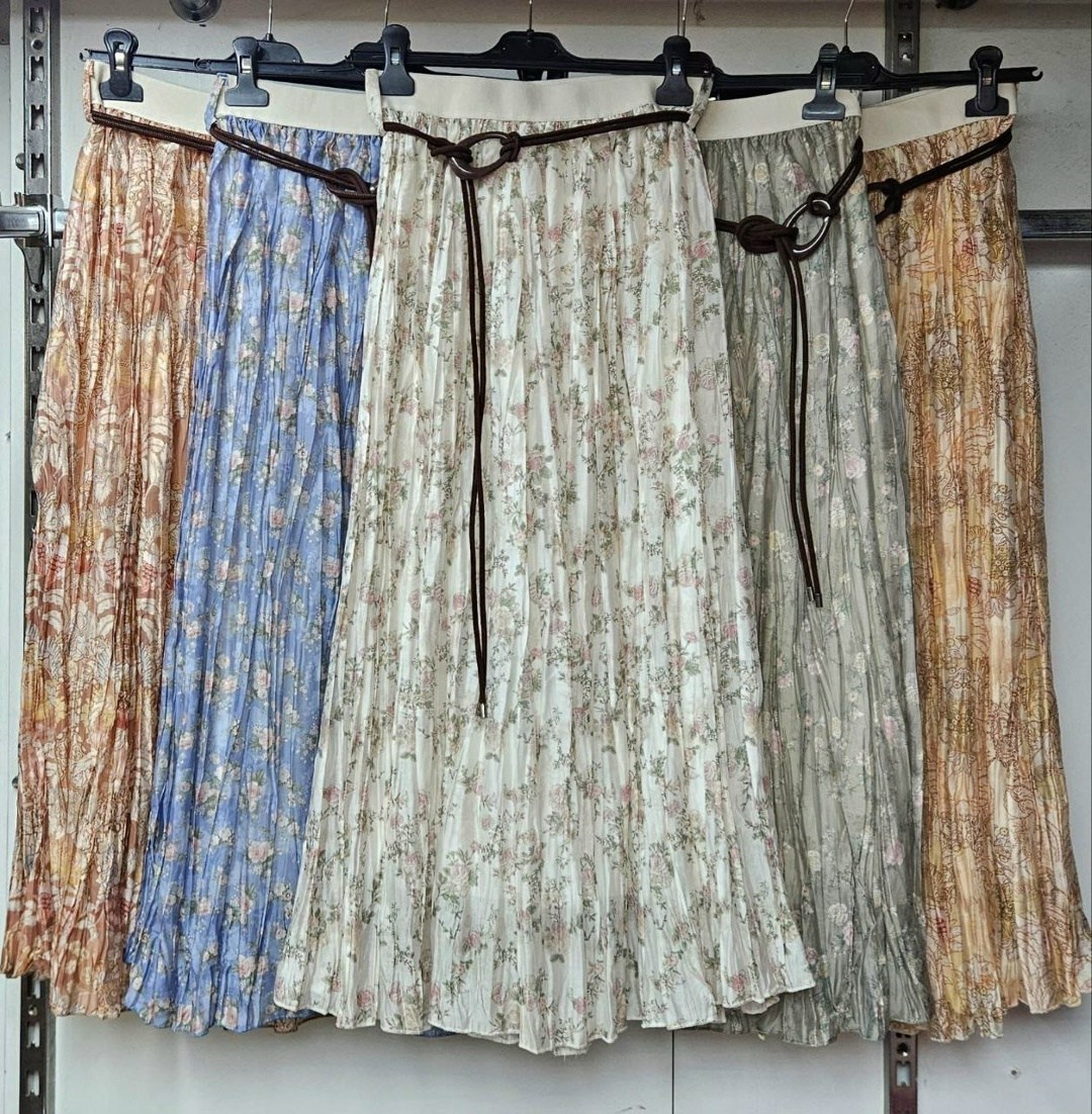 женская плиссированная юбка с цветочным принтом,шифоновая плиссированная юбка,юбка женская плиссированная,женская плиссированная шифоновая юбка tigena,женская шифоновая юбка