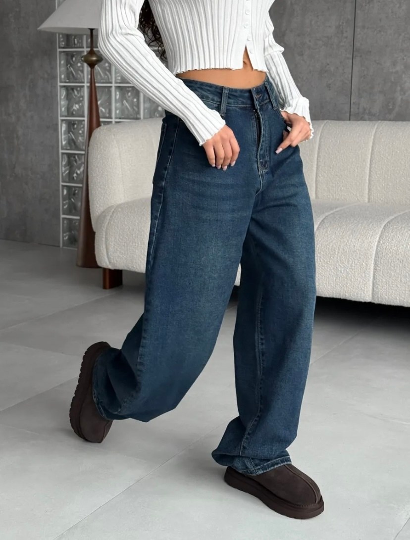 джинсы женские широкие,джинсы широкие,джинсы женский,джинсы трубы,джинсы длинные широкие синие vatkali