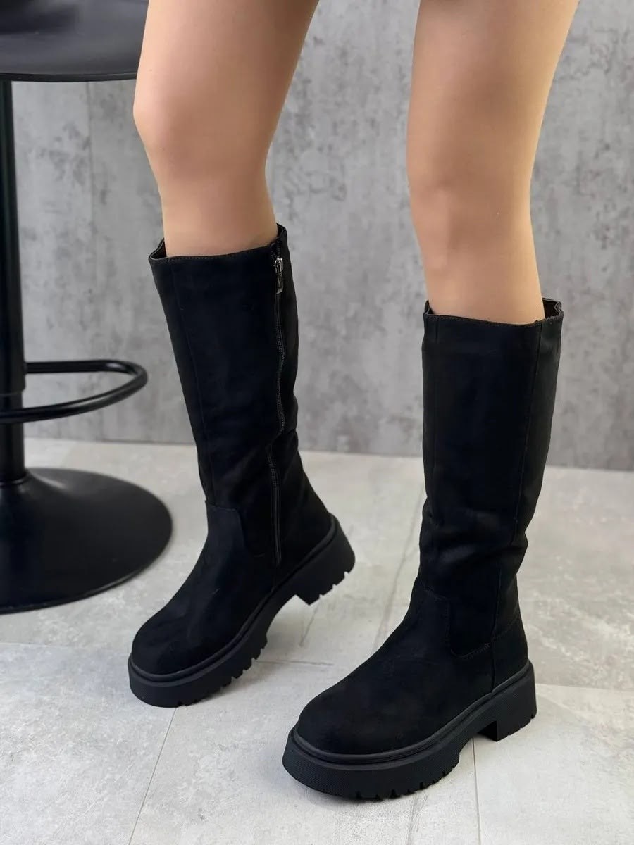 сапоги зимние женские эра,сапоги женские зимние из материала,сапоги зима полный мех высокие на платформе эстетика обуви цвет черный,сапоги женские,сапоги демисезонные женские