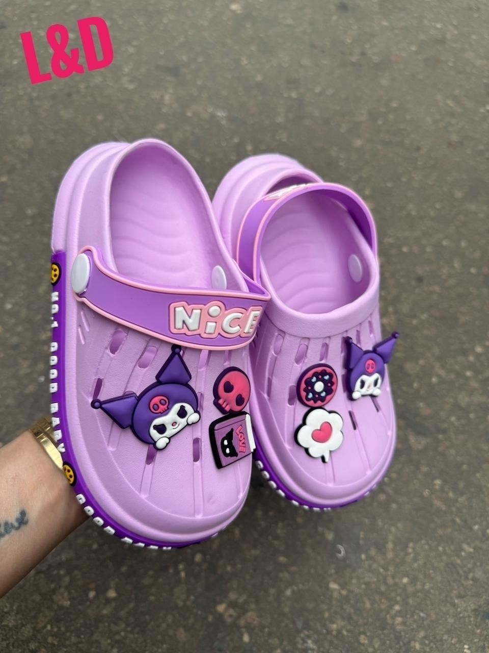 ,детские тапочки,сабо детские резиновые,тапочки sanrio,сабо детское