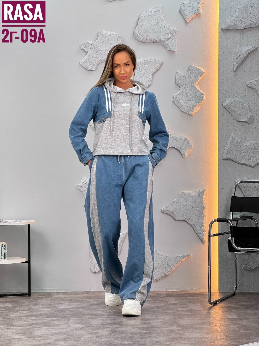 спортивный костюм джинсовый anika_feshion 390123483,костюм спортивный,костюм двойка в стиле спорт шик,женские спортивные костюмы,спорт шик костюмы женские