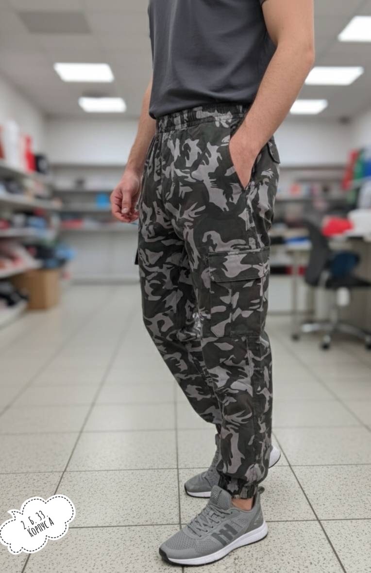 джоггеры камуфляжные,м65 брюки карго милитари,джоггеры камуфляж,джоггеры с карманами,мужские брюки-карго