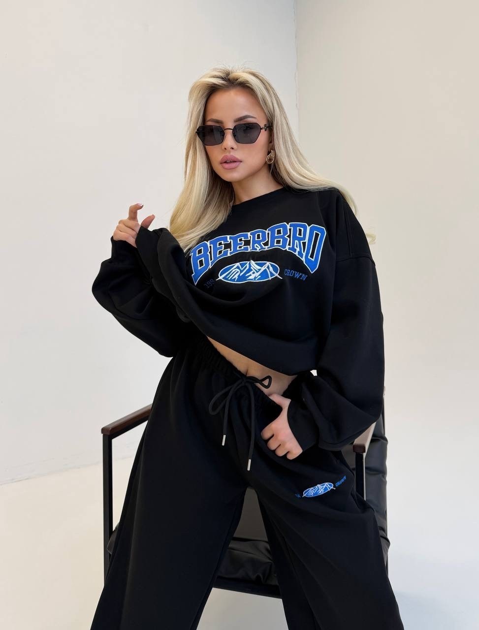 женские костюмы спортивные,свитшот женская,костюм спортивный,костюм спортивный оверсайз los angeles e.secret,костюм на флисе