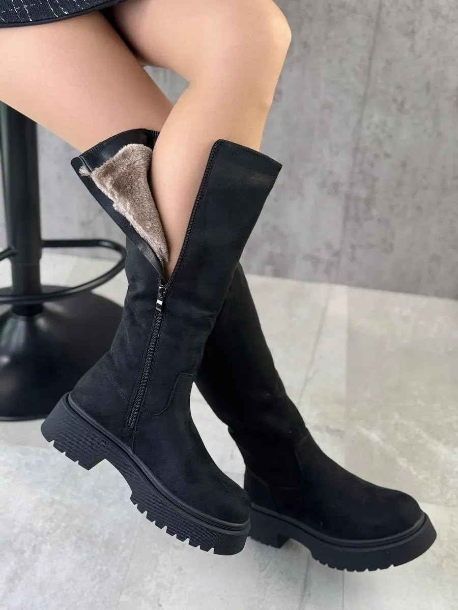 сапоги зимние женские эра,сапоги женские зимние из материала,сапоги зима полный мех высокие на платформе эстетика обуви цвет черный,сапоги женские,сапоги демисезонные женские