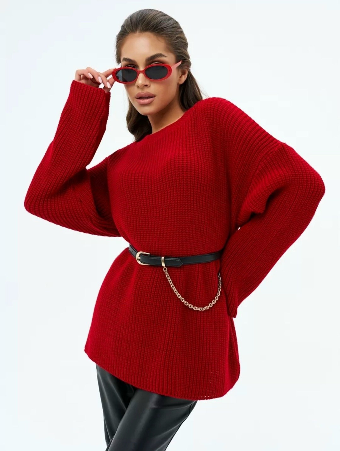 джемпер вязаный оверсайз,свитер оверсайз вязаный beruchi,свитер женский,свитер вязаный оверсайз,свитер женский кофта оверсайз укороченный вязаный черный