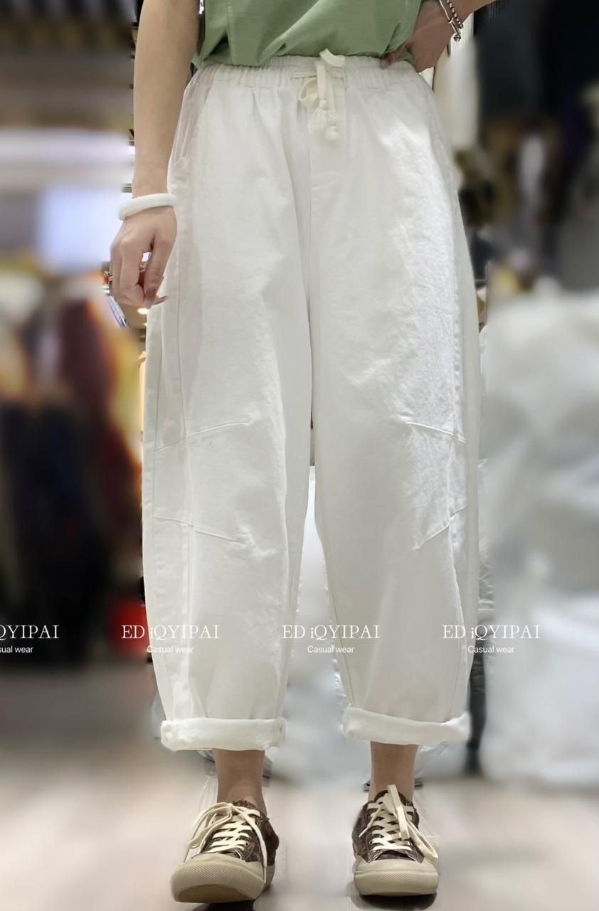 льняные шаровары,льняные брюки,широкие льняные брюки цветные,женские льняные свободные брюки max lulu,льняные штаны