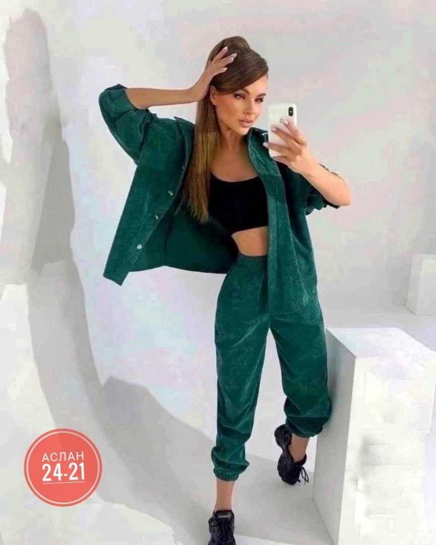 костюм двойка вельвет,костюм женский,костюм женский вильветовый зелёный,костюм двойка женская,костюм женский вельветовый