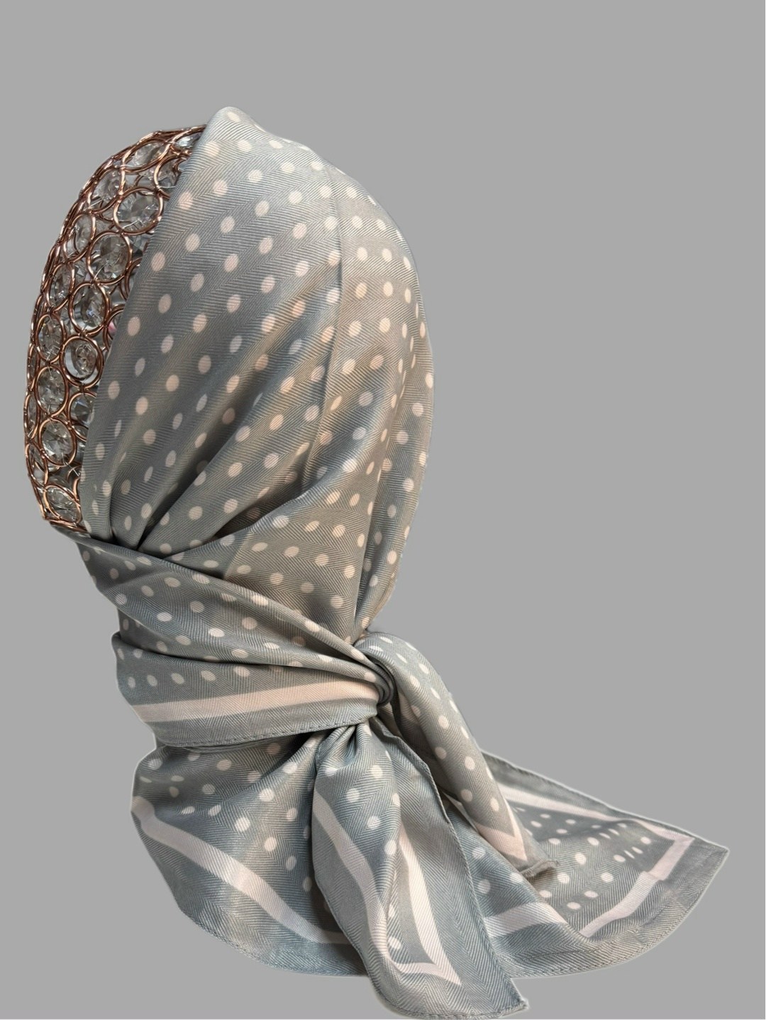 шарф в горошек,платки шарф,платки женские,платок в горошек,шелковый шарф