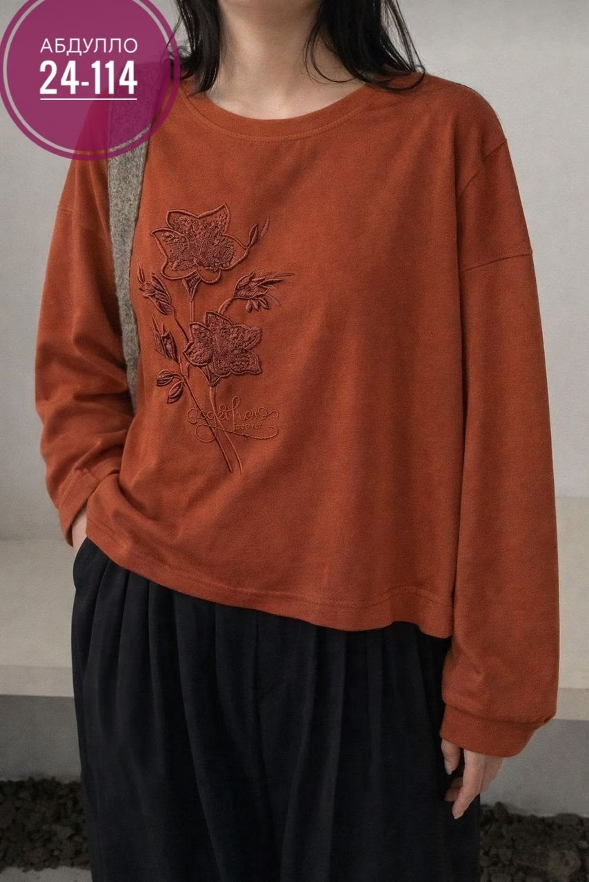 johnature женский винтажный пуловер с вышивкой,женский свитшот с вышивкой,блузка с вышивкой,свитшот с уникальной вышивкой,женские льняные футболки