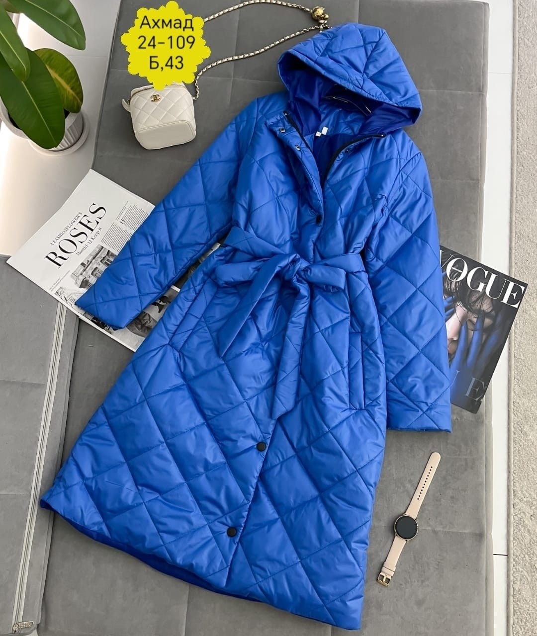 куртка демисезонная стеганое пальто,пальто на синтепоне,пальто стеганое женское,голубое стеганое пальто,пальто демисезонное стеганое