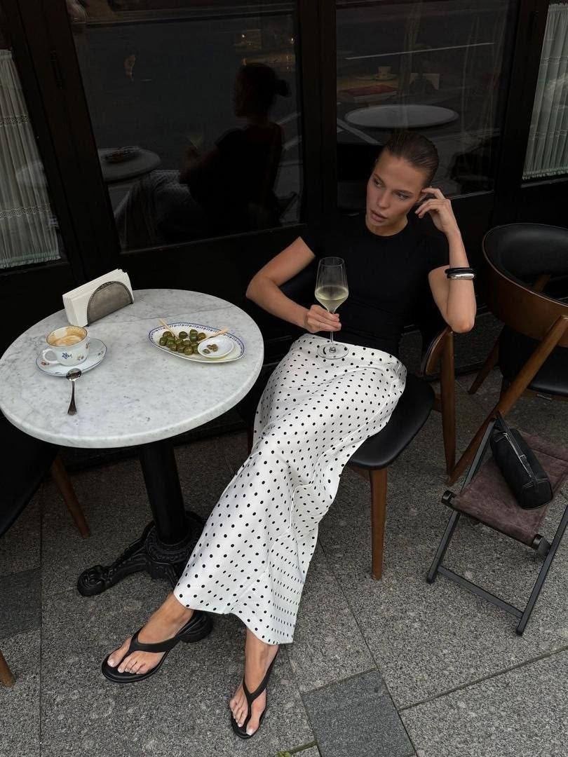 юбка в горошек,юбка женская,юбка миди,юбка летняя,женская юбка длинная в горошек