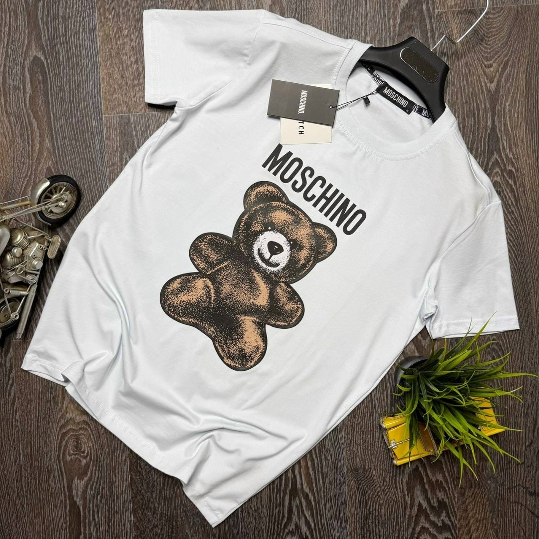футболка moschino мужская,футболки moschino,moschino футболка мужская с медведем,moschino moschino,футболка с мишками