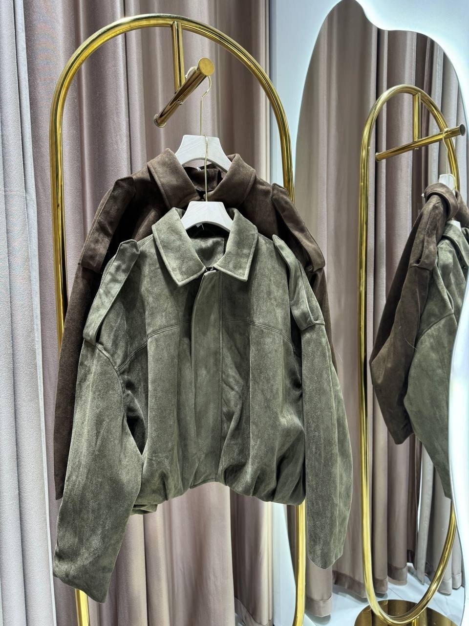 куртка бомбер,куртка замшевая бомбер оверсайз lancy,куртка бомбер оверсайз из замши m.wish 453276404,куртка повседневная,куртка бомбер женская оверсайз