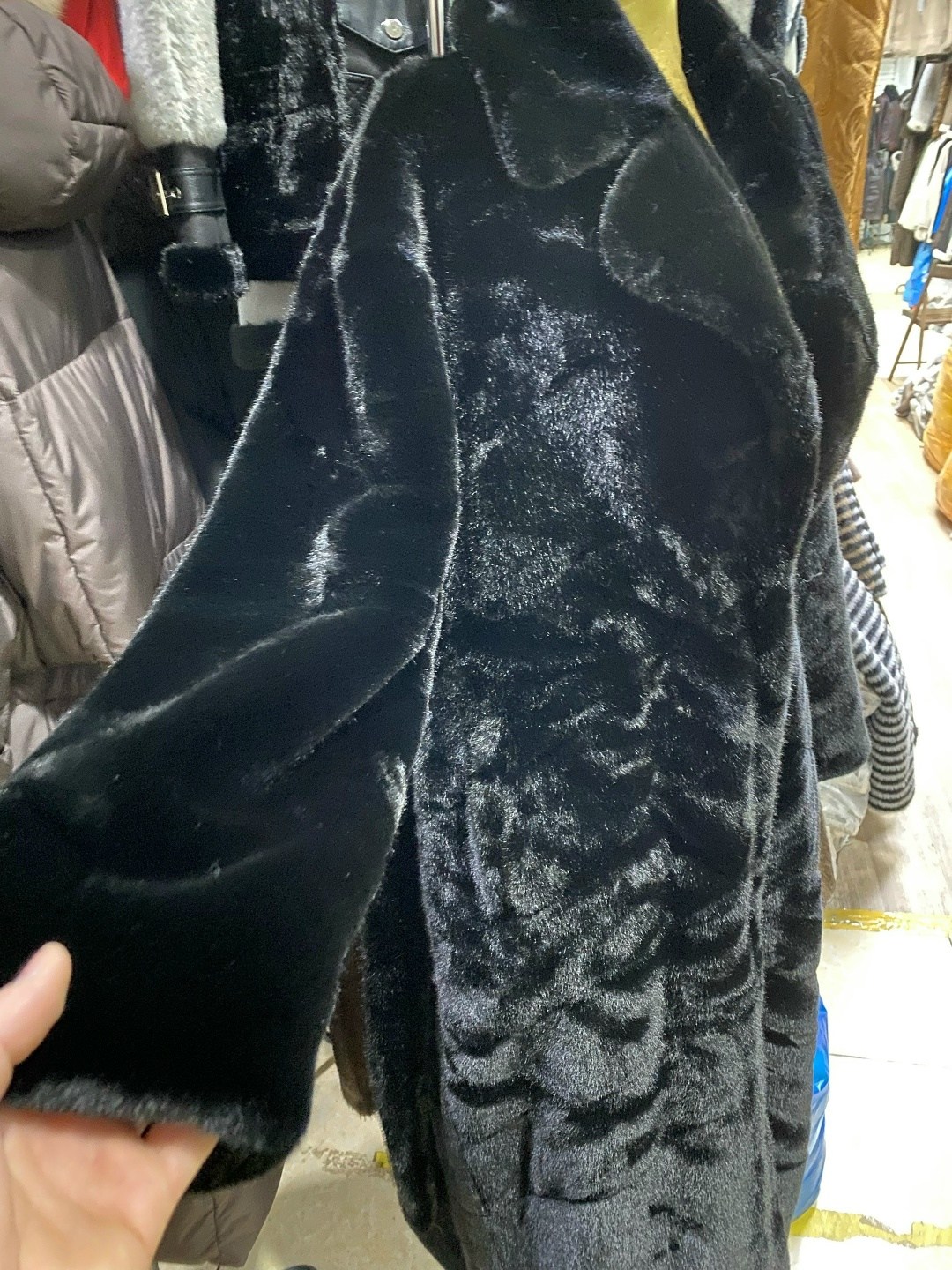 шуба искусственная экошуба под норку длинная by esenya,шуба искусственная,искусственная шуба под норку,шуба из экомеха под норку,норковая шуба