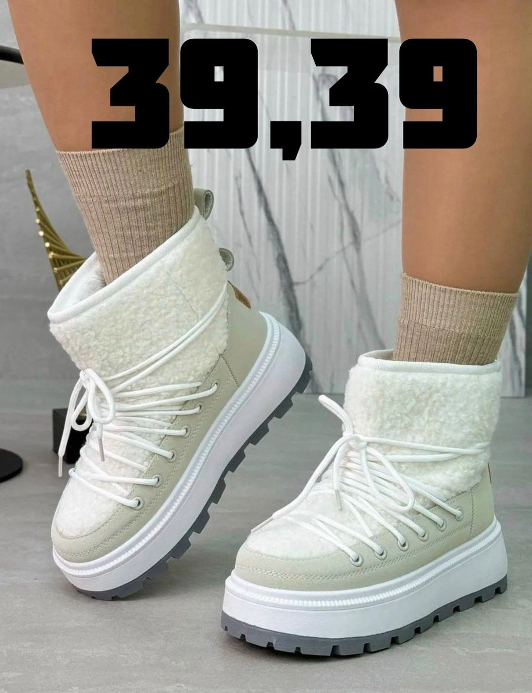 женские зимние угги на платформе арт. 709263,,женские зимние угги с шнурками,женские угги,угги зимние на платформе