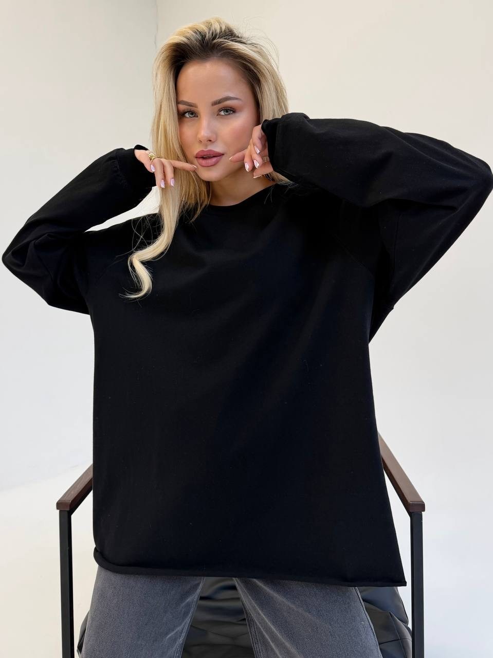 лонгсливы оверсайз,свитшот оверсайз женский,серый свитшот оверсайз,оверсайз свитшот базовый кофта худи panific,лонгслив женская оверсайз