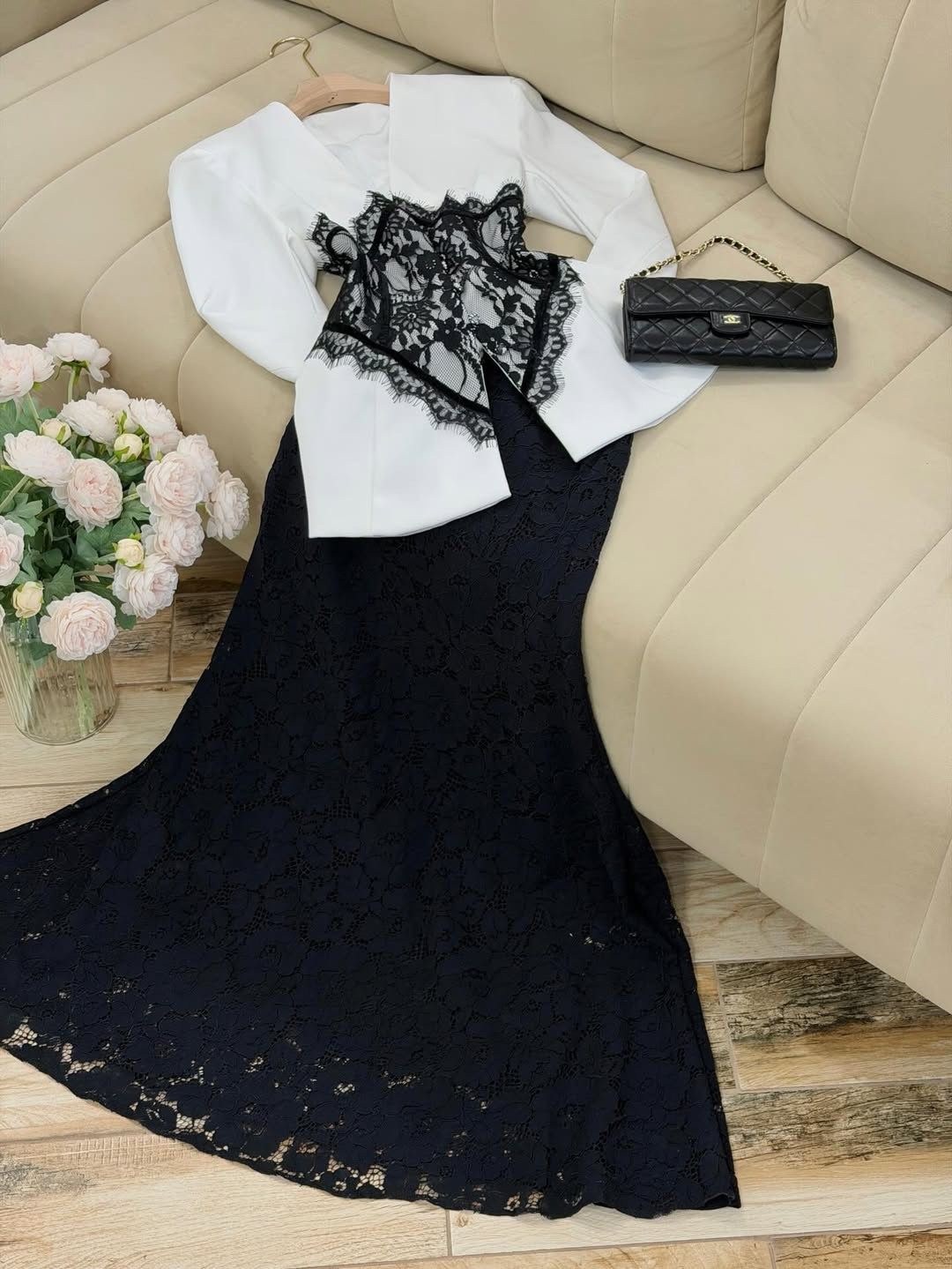 женский костюм тройка,одежда женская,мода и стиль,жакет с кружевом