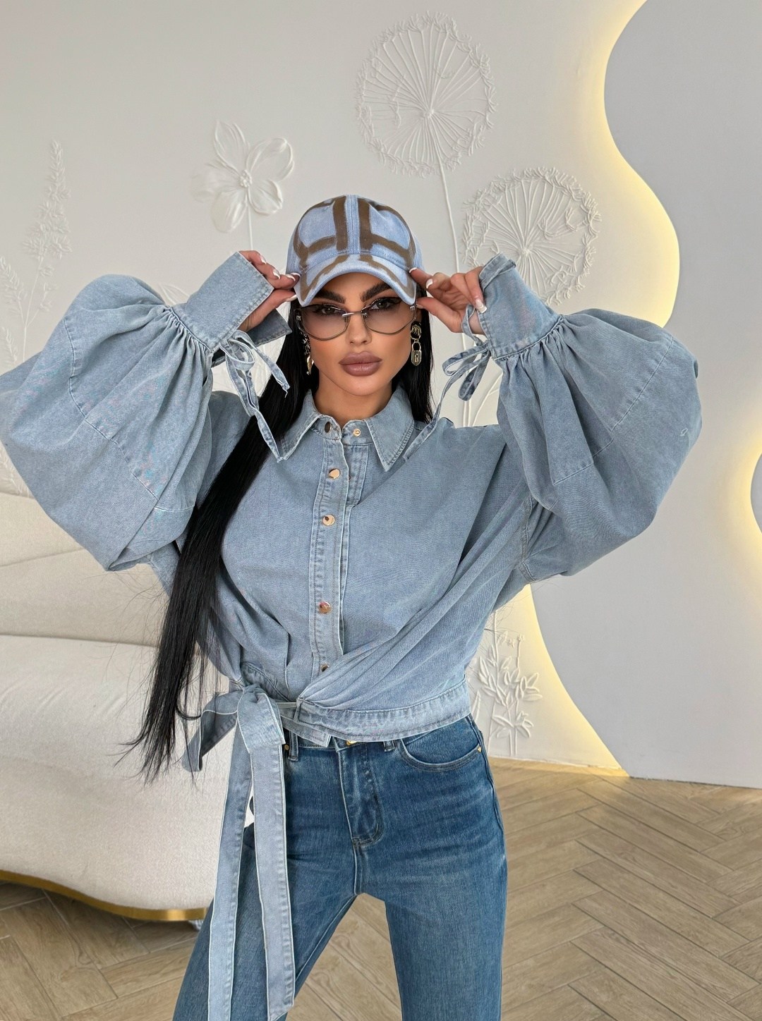 костюм джинсовый,женский джинсовый костюм,модные джинсы,джинсовая мода,рубашка стильная