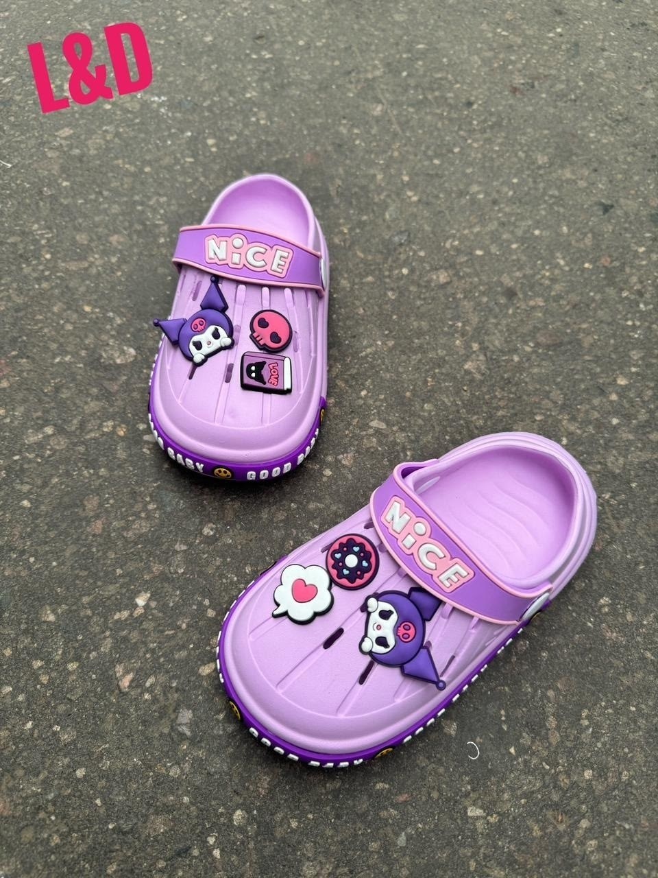 ,детские тапочки,сабо детские резиновые,тапочки sanrio,сабо детское