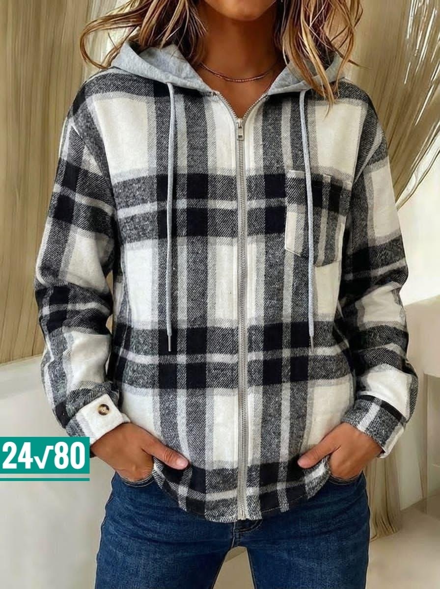 рубашка женская,клетчатая куртка,повседневная куртка,куртка женская,модная куртка