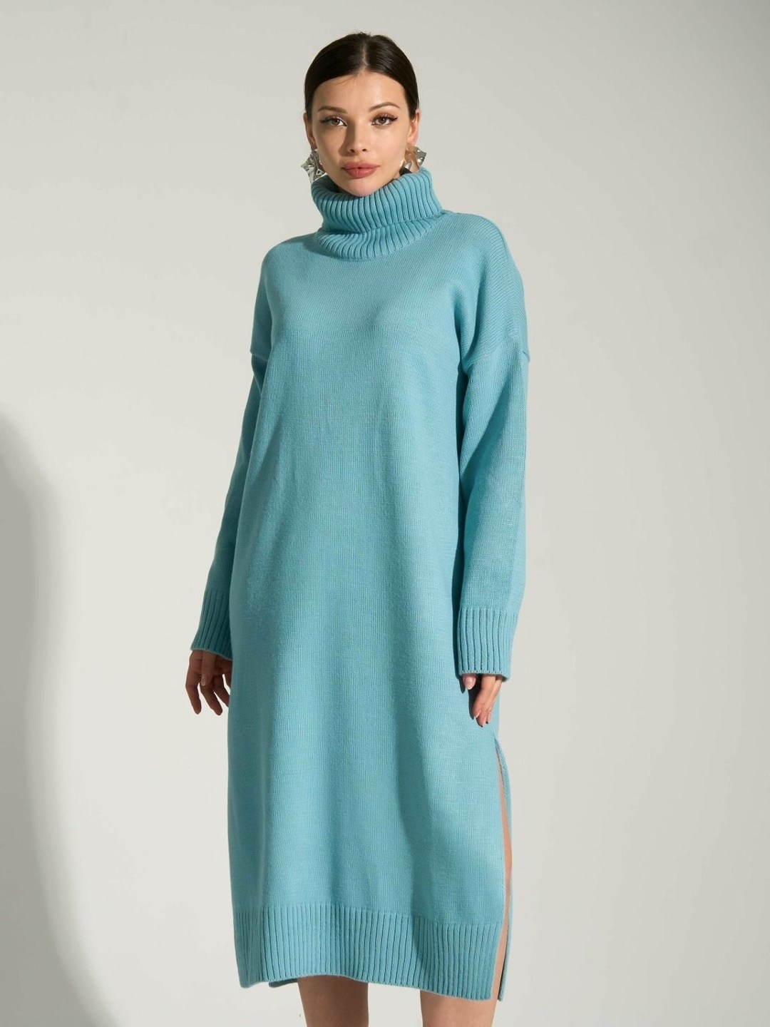 трикотажные костюмы,платье свитер оверсайз,трикотажное платье,платье свитер,костюм с юбкой