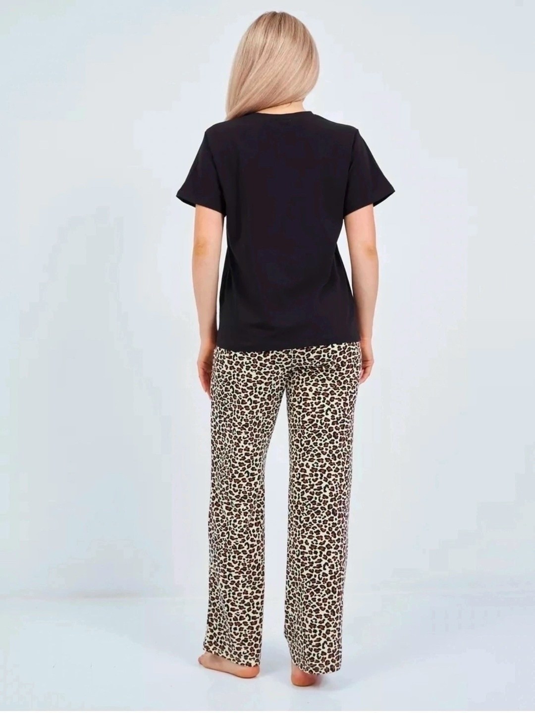 пижама женская,пижама женская леопардовая,пижама женская леопардовая bruno,пижама женская с брюками,пижама