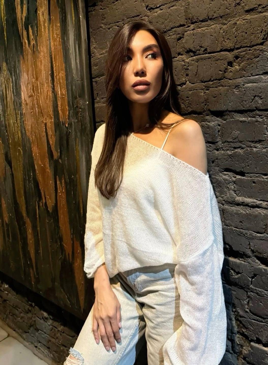 женская кофта,свитер паутинка,вязаный свитер,джемпер,кофта оверсайз вязаная сетка bizzie