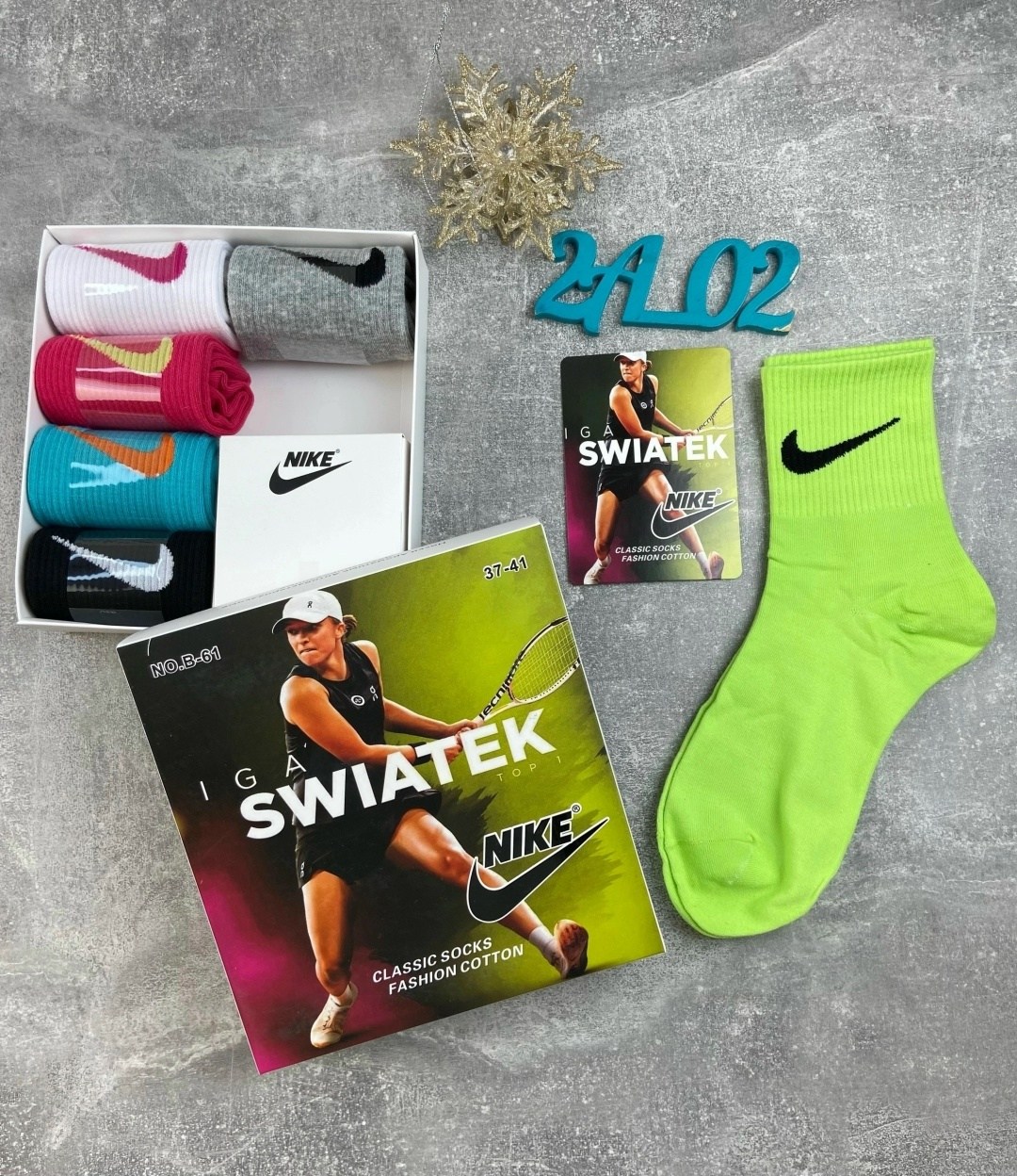 комплект носки женские,женские спортивные носки,носки nike разноцветные подарочный набор с духами,комплект носков,набор носков найк