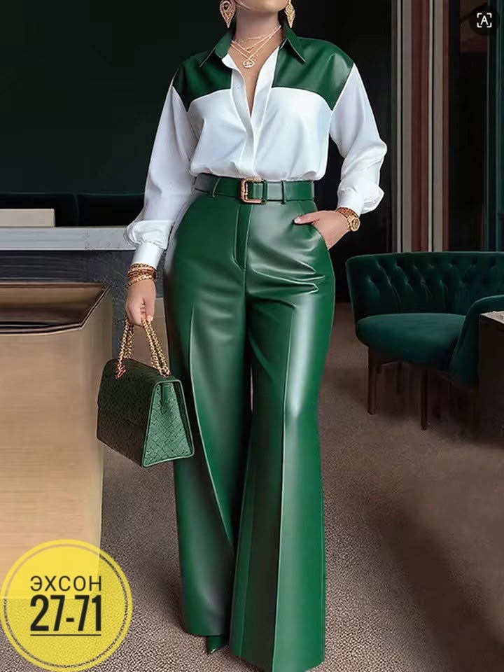 кожаные штаны,элегантные брюки,брюки классические,кожаные широкие брюки,брюки модные