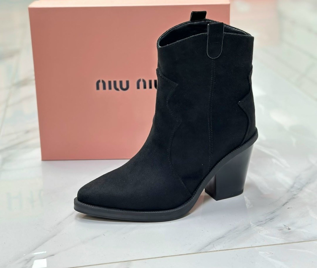 ,женские ботинки,женская ,ботинки miu miu,полусапоги