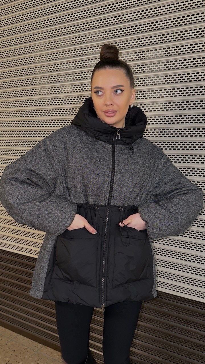 куртка женская,серый пуховик pang million зима 2025-2026,женская зимняя куртка,куртка,зимняя куртка оверсайз