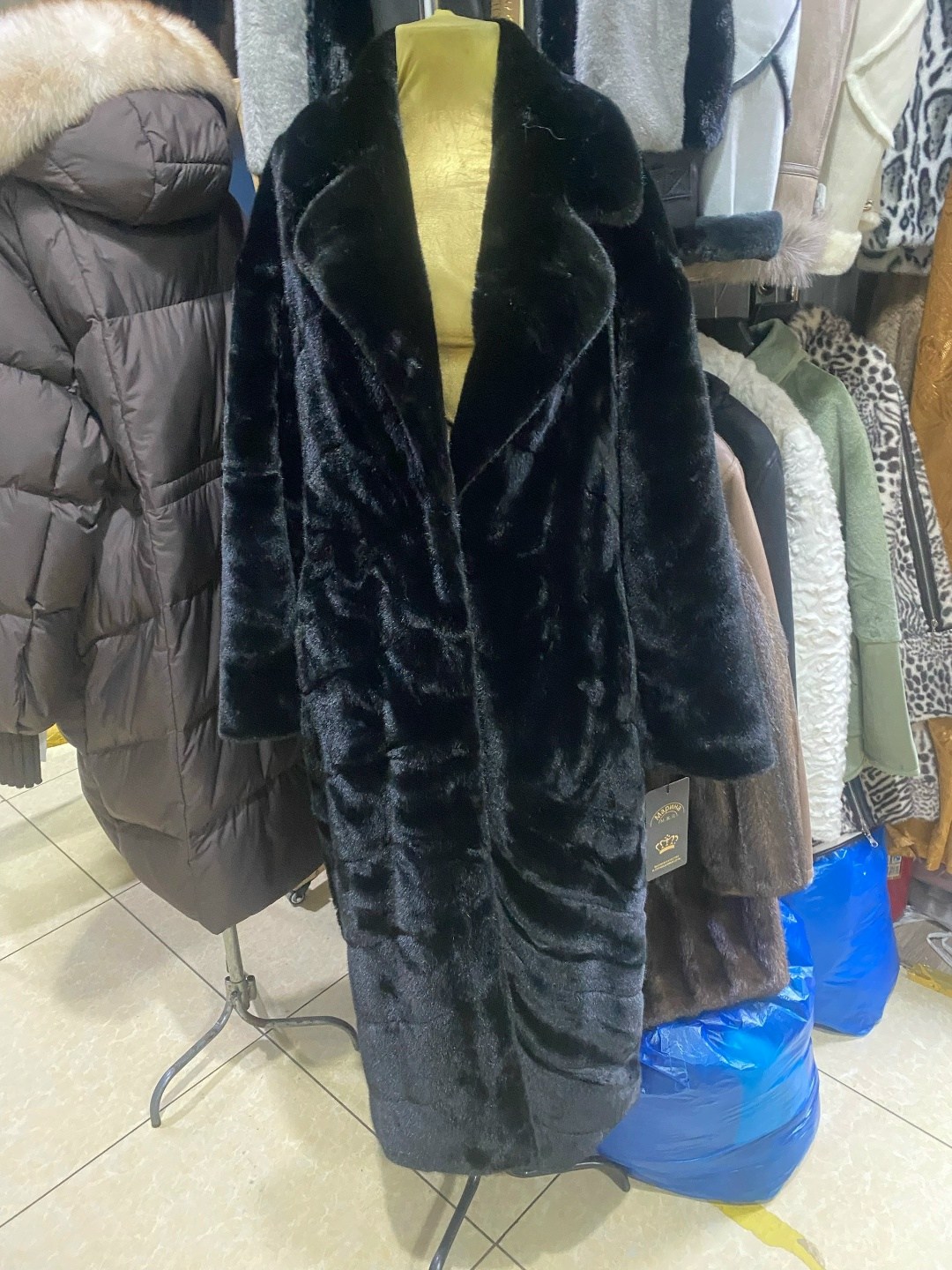 шуба искусственная экошуба под норку длинная by esenya,шуба искусственная,искусственная шуба под норку,шуба из экомеха под норку,норковая шуба