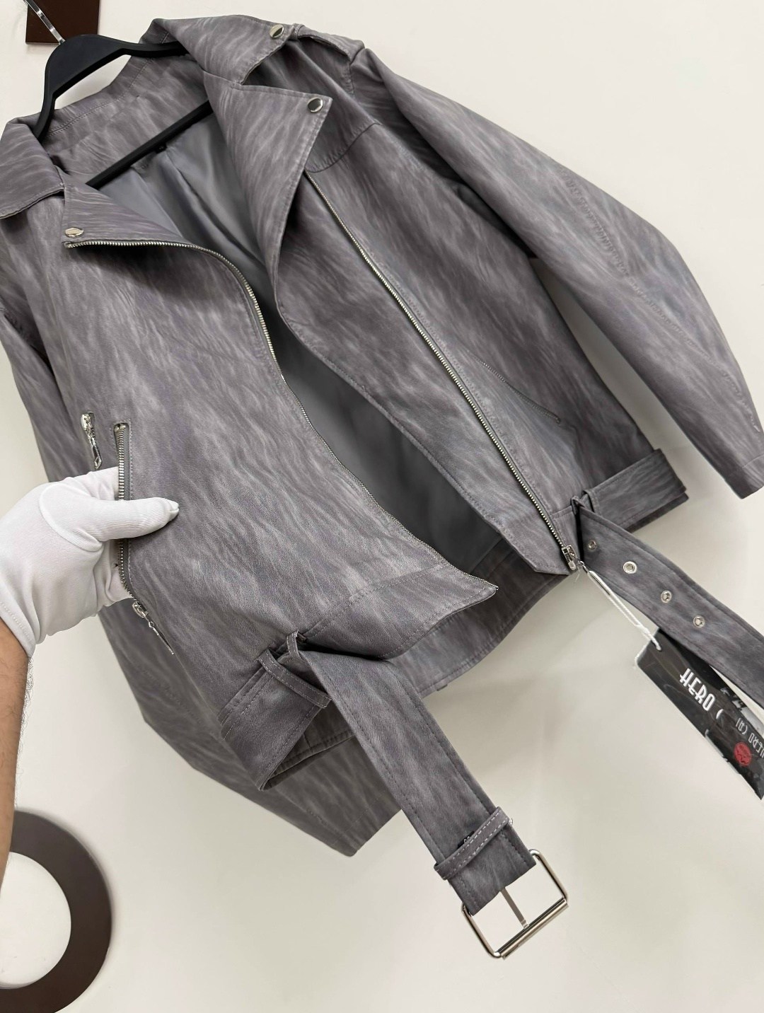 косуха винтажная кожаная куртка серая оверсайз aftfbasic,куртка косуха,куртка ftlzz женская из искусственной кожи,куртка кожаная женская,кожаная куртка косуха