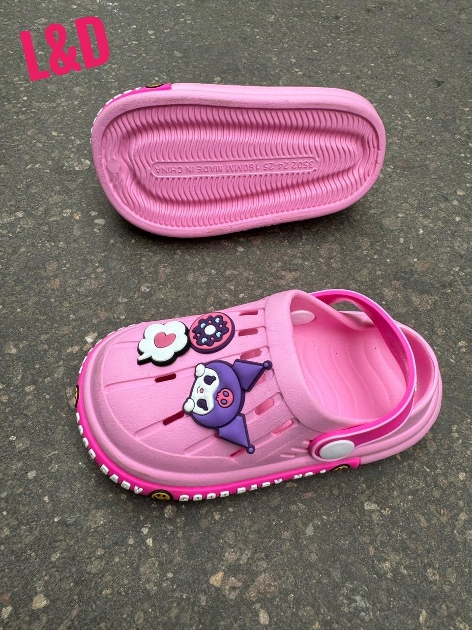 ,детские тапочки,сабо детские резиновые,тапочки sanrio,сабо детское