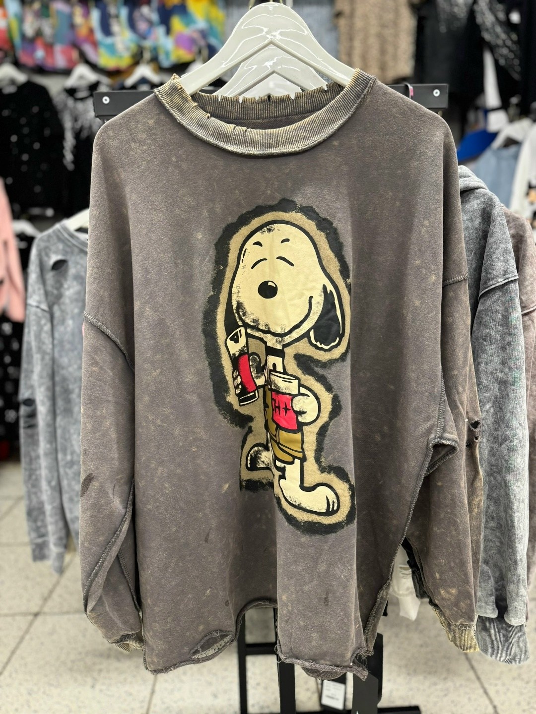 свитшот женская,свитшот оверсайз с принтом "микки маус",женская кофта,стиль оверсайз,лонгслив оверсайз с принтом варенка arttimes