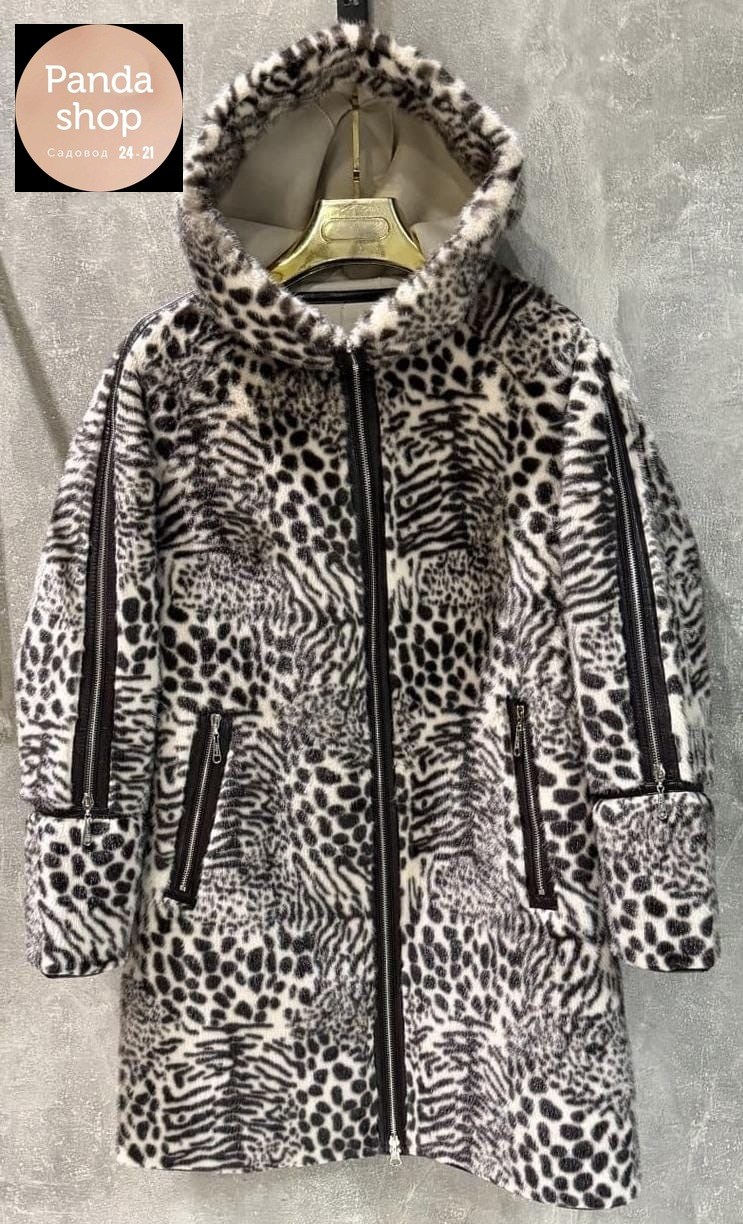 зимняя пальто,шуба искусственная экошуба леопардовая зимняя,шуба экомех леопардовая,пальто меховое с натуральным утеплителем, принт леопард,пуховик женский