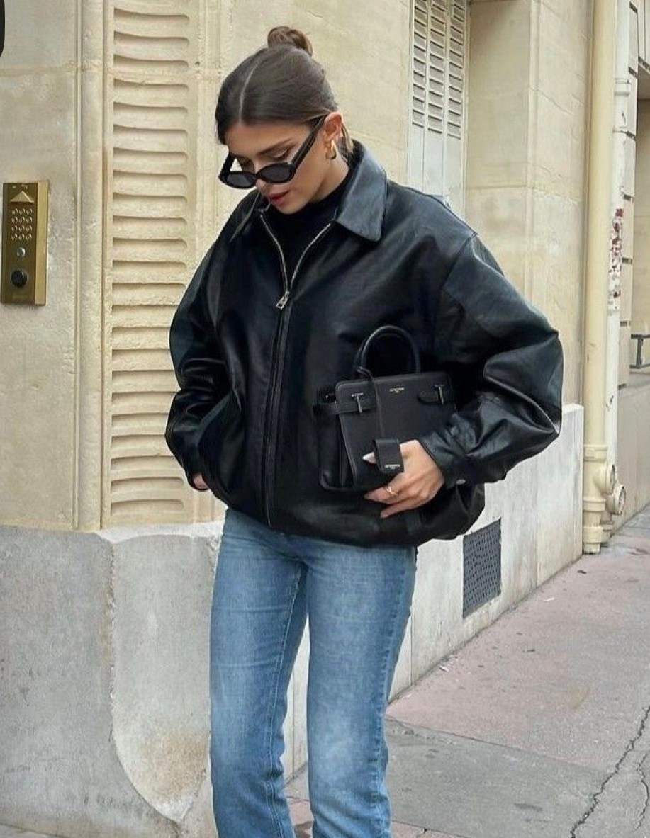 кожаная куртка,модный стиль,стильные образы,мода модная